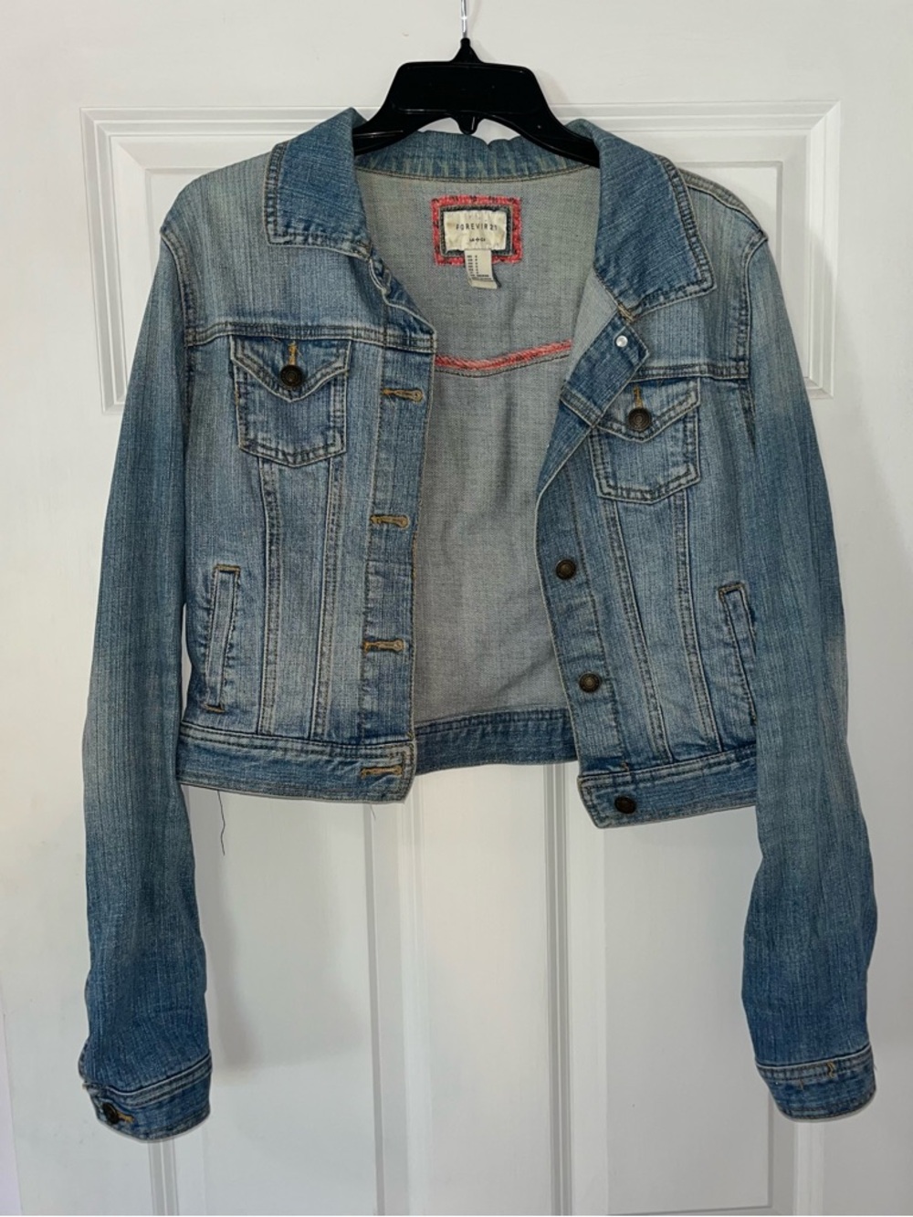 Forever 21 Denim Jacket - Faded Blue
